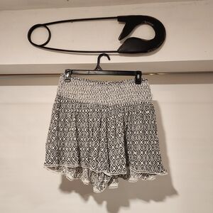 Torrid Black and White High Waist Shorts